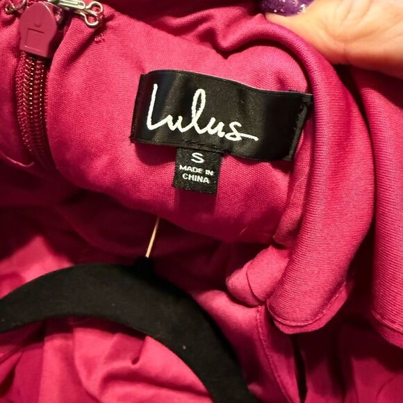 Lulu's Pink Ruched Long Dress - Picture 6 of 6